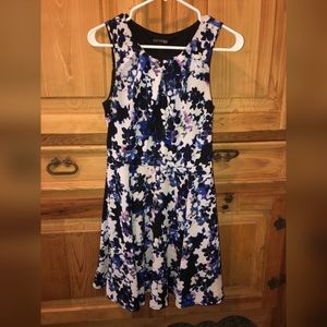 Express Size 4 floral blue dress